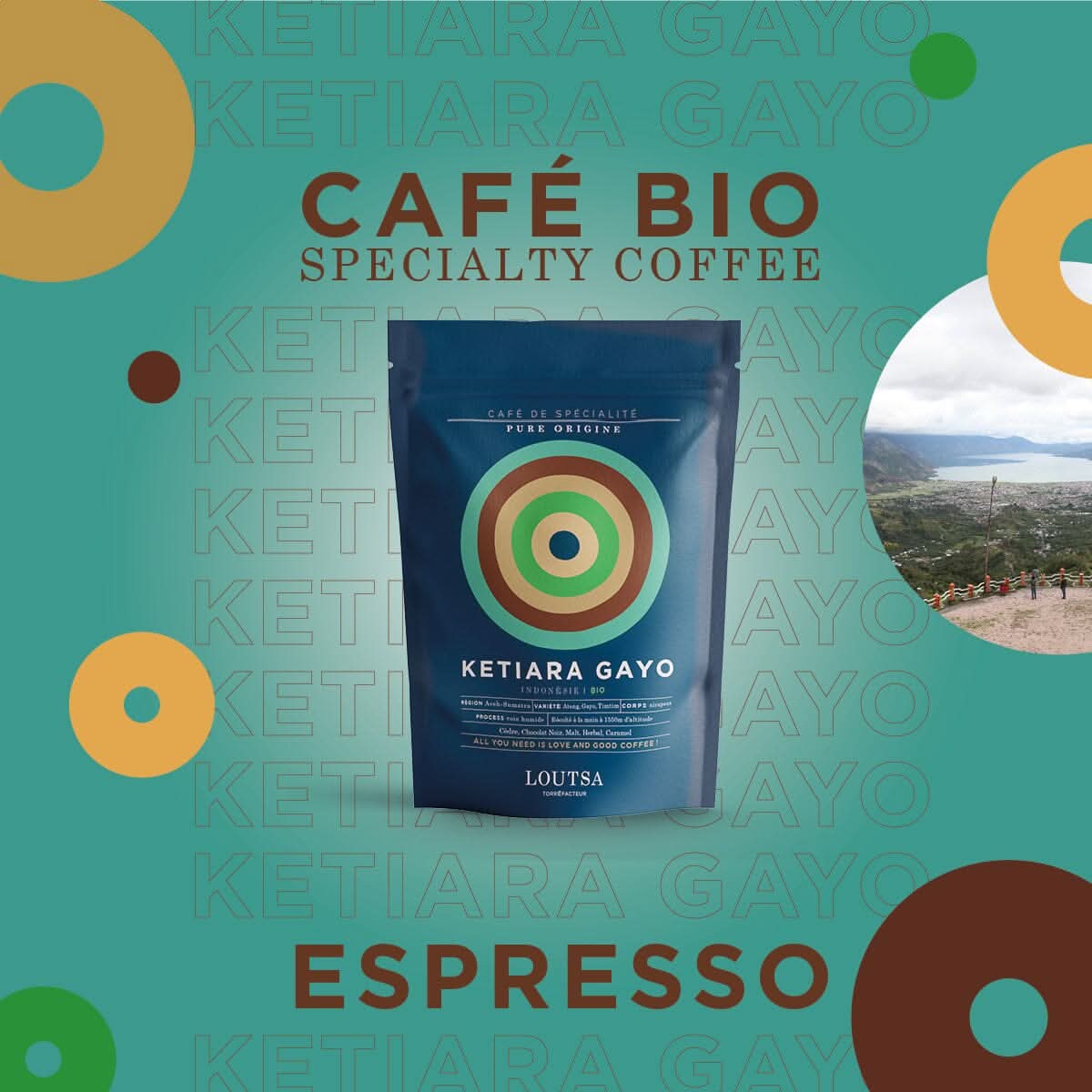 Abonnement Café INDONESIE BIO - LOUTSA Torréfacteur