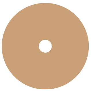 cercle beige arôme chocolat au lait