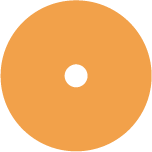 cercle orange représentant l'arôme de la mandarine