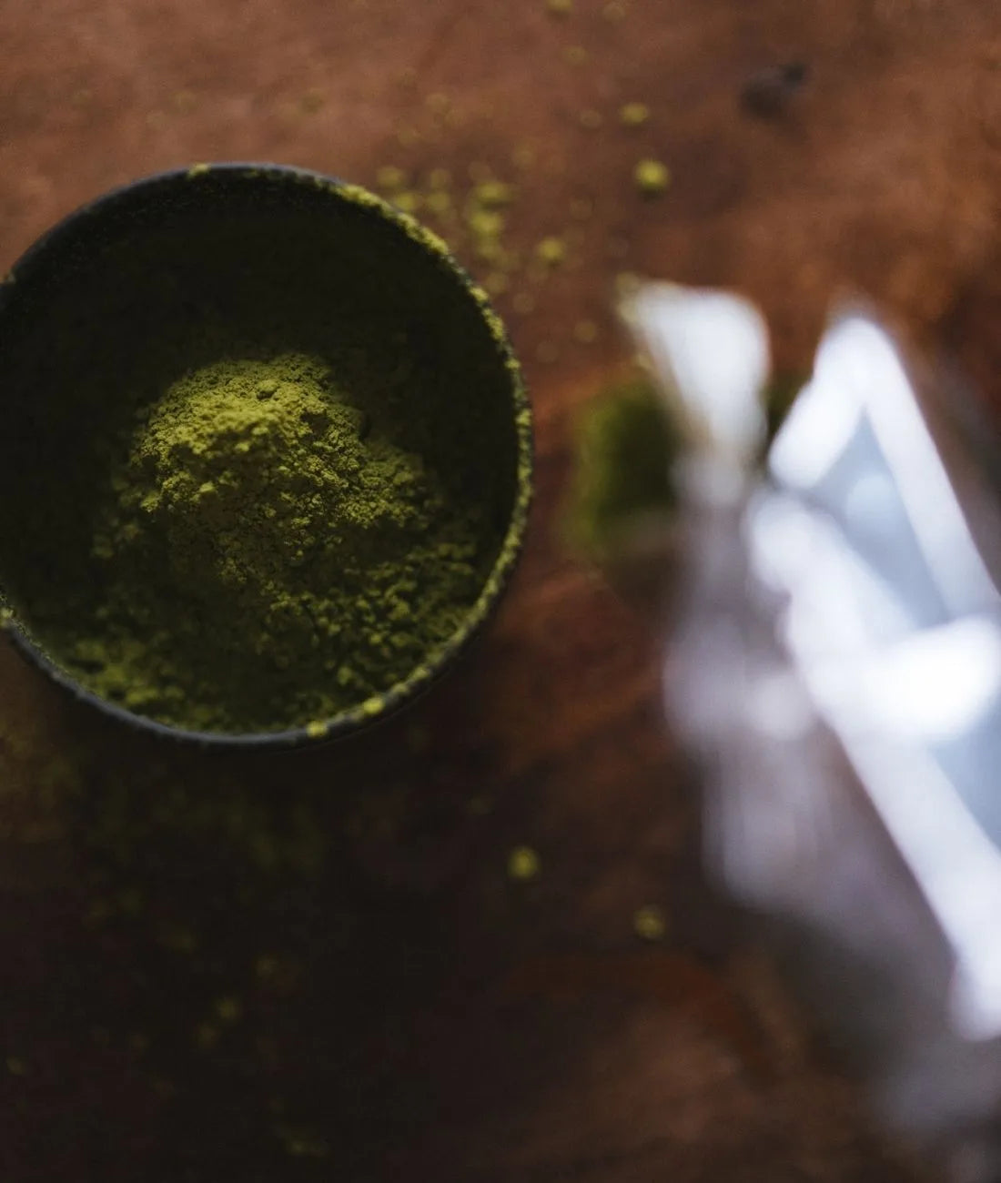 Matcha de la région d'Uji au Japon en poudre