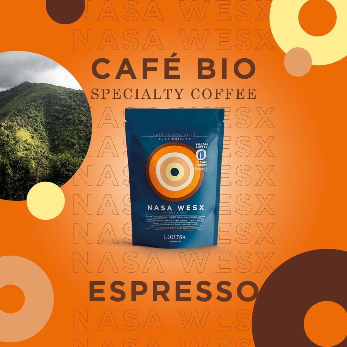 Abonnement Café COLOMBIE BIO - LOUTSA Torréfacteur