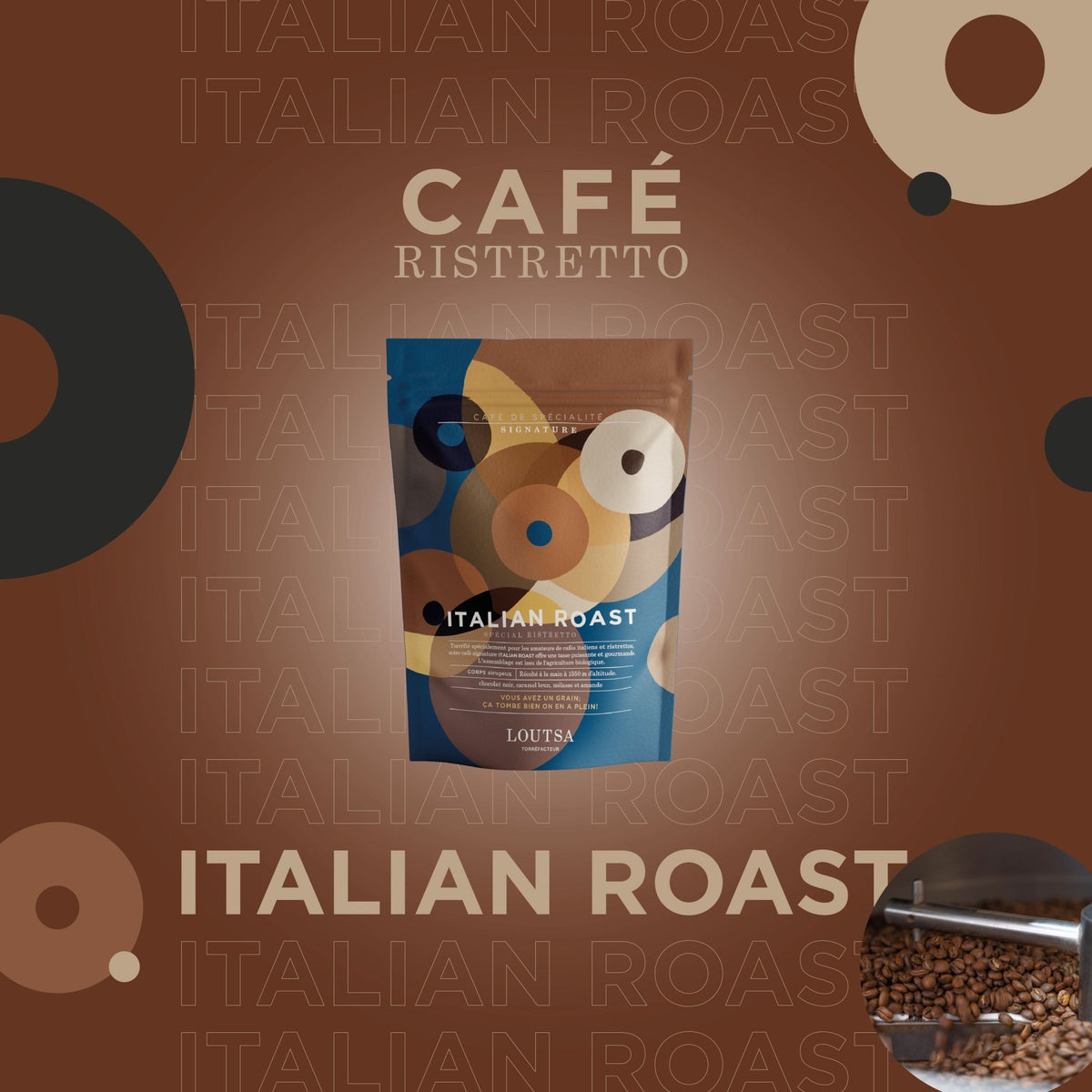 Abonnement Café ITALIAN ROAST BIO - LOUTSA Torréfacteur
