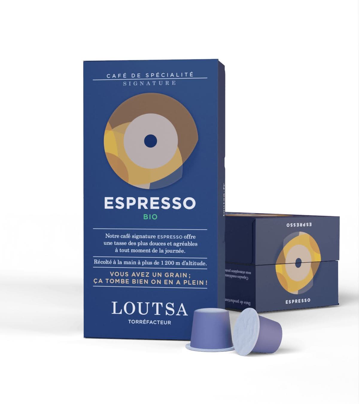 Capsules ESPRESSO BIO Meilleur expresso - LOUTSA Torréfacteur