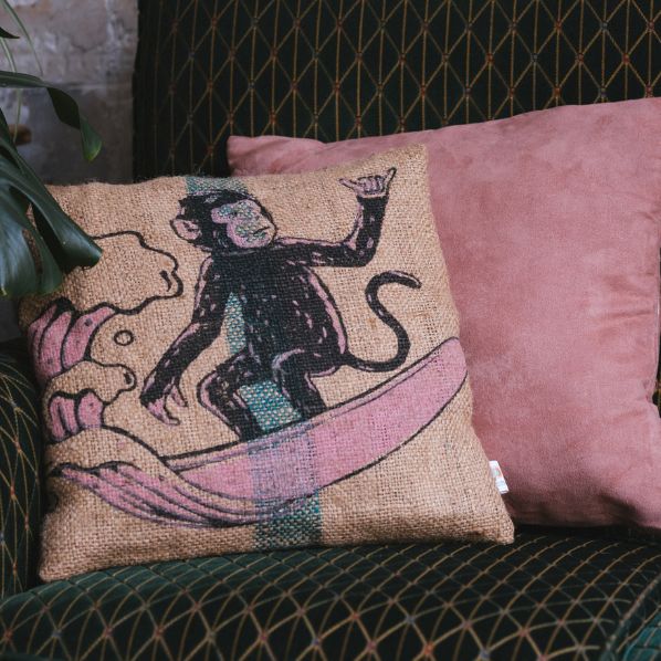 TAIE COUSSIN TOILE DE JUTE - LOUTSA Torréfacteur